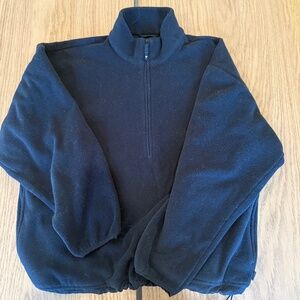 Aritzia Women's Golden Fleece Quarter Zip- Black Size Large
